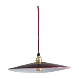 Industrial hanging lamp in enamelled sheet metal