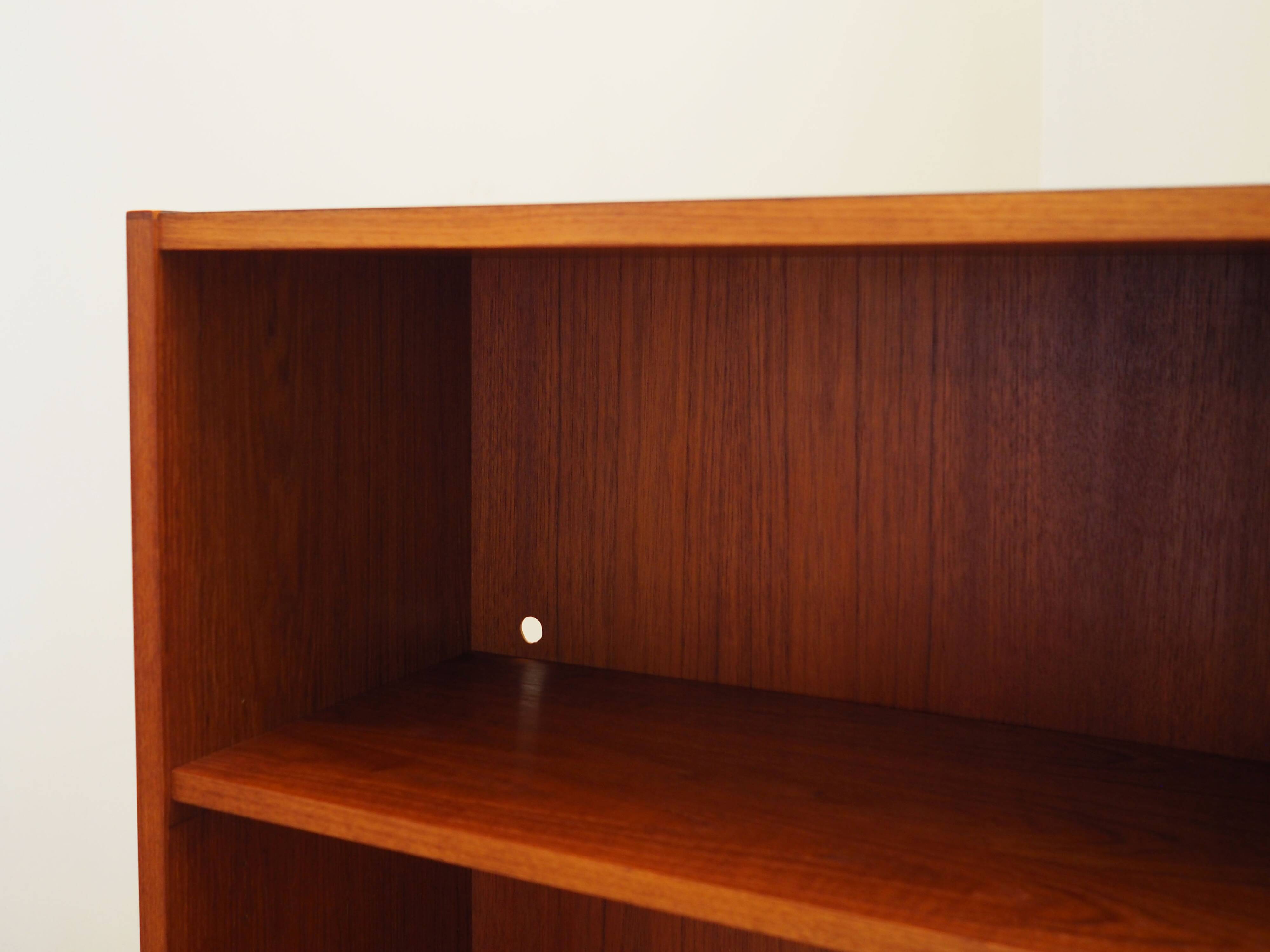 Teak bookcase, Danish design, 1970s, production: Denmark