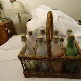 Rattan bottle holders