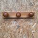 Swedish pine wall coat rack 1970