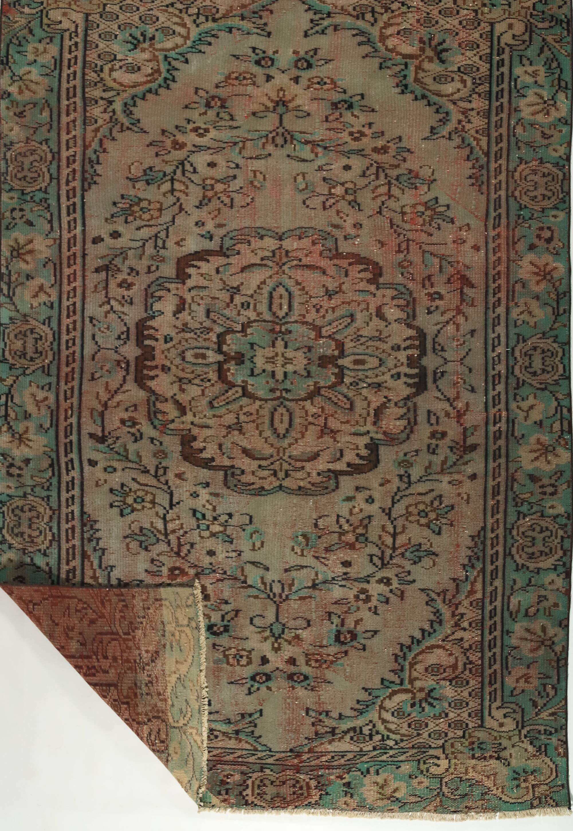 Anatolian handmade vintage rug 265 cm x 170 cm