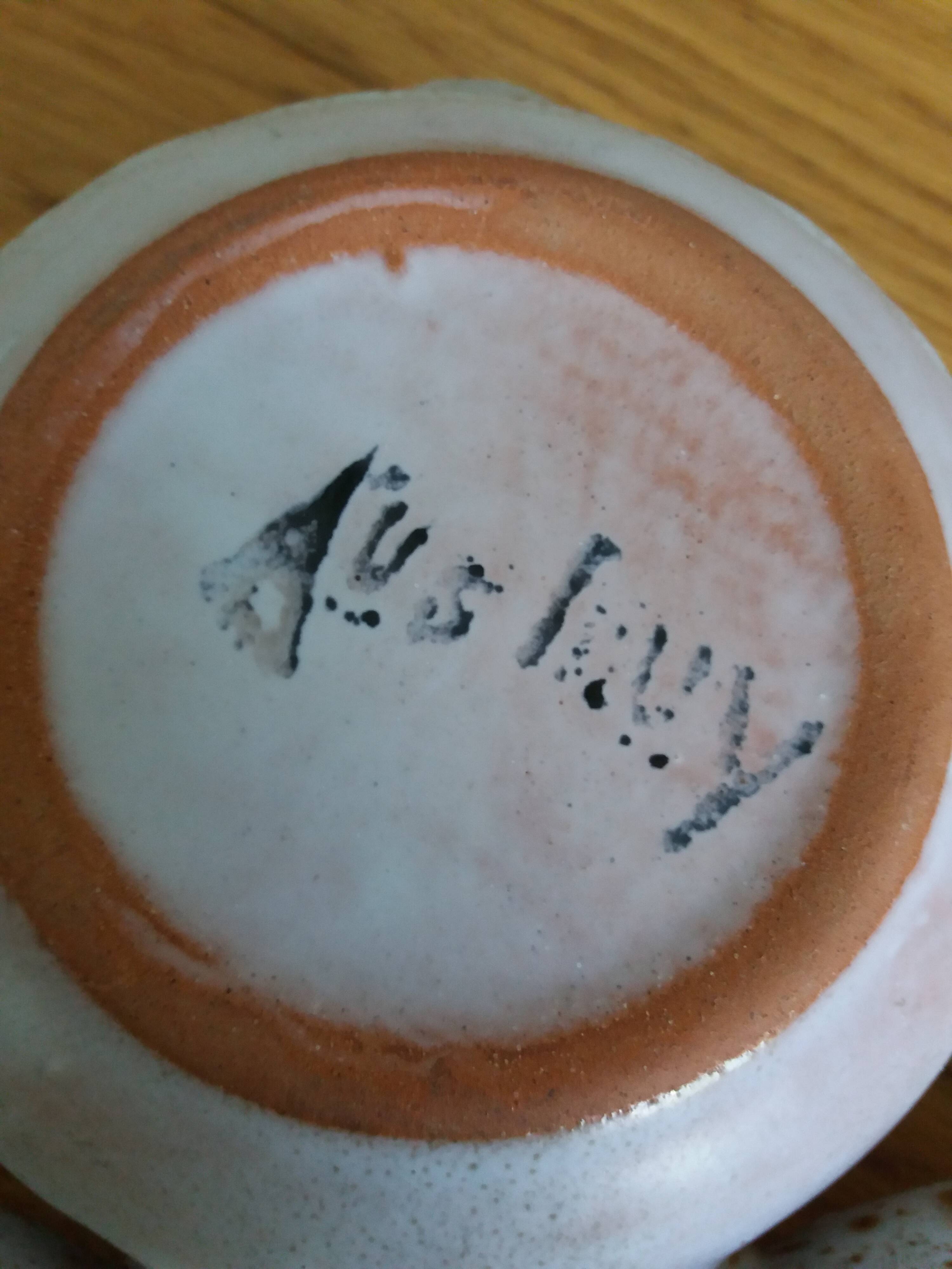 Empty pocket aperitif dish signed Jean Austruy