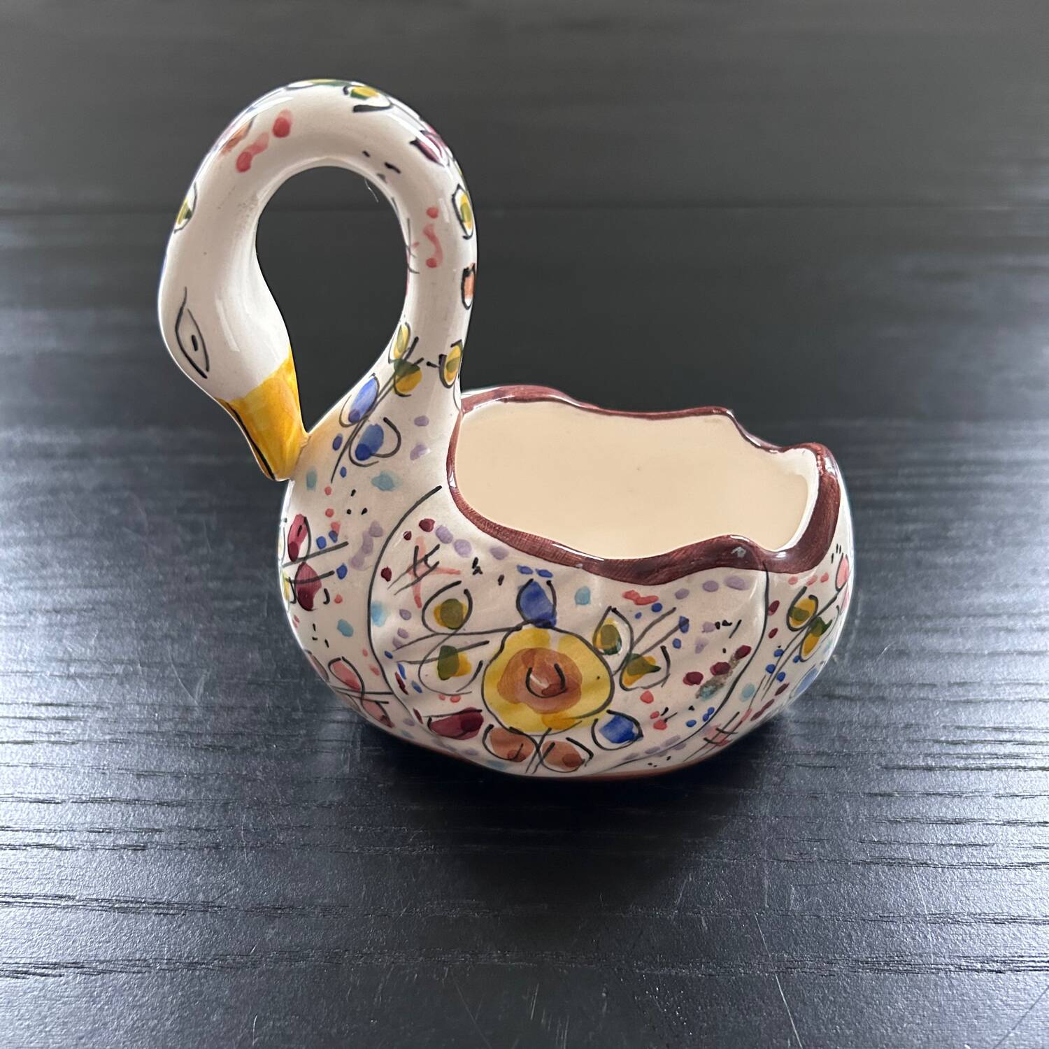 Hand painted swan