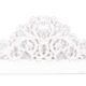 Rocaille style headboard, in carved and lacquered wood. Circa 1900.