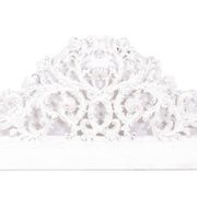 Rocaille style headboard, in carved and lacquered wood. Circa 1900.