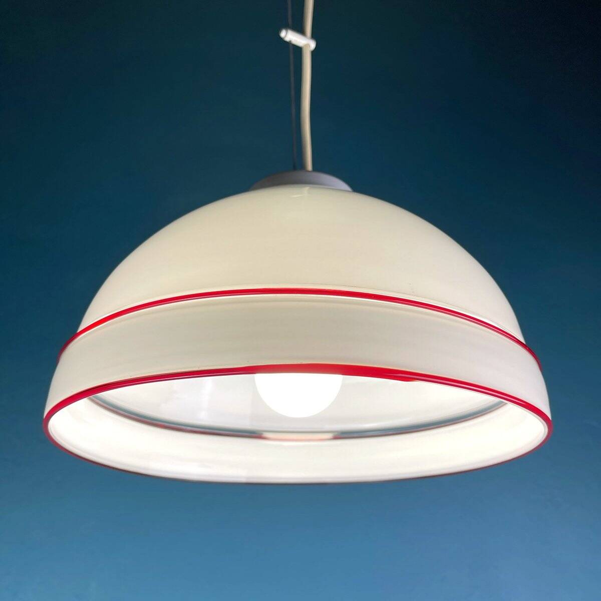 Vintage Murano glass pendant lamp, Italy, 1970s.