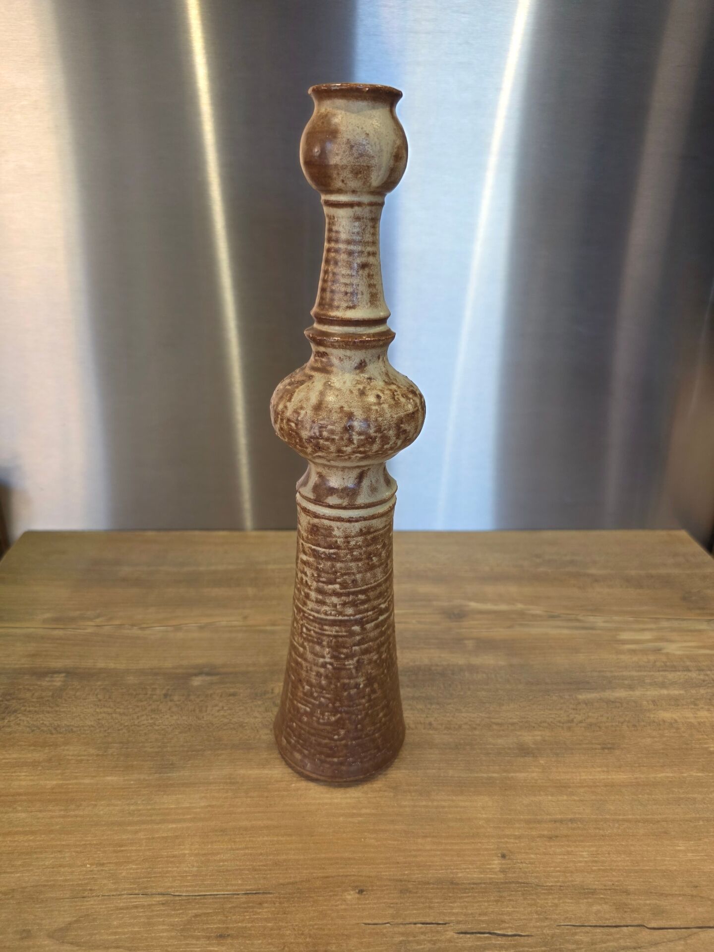 Large totem soliflore vase by Henry Cimal Saint-Paul 30 cm