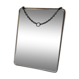 Bevelled barber mirror to hang