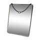 Bevelled barber mirror to hang