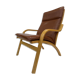 Vintage Danish armchair cognac leather by Stouby