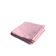 Pink checked cotton bolster cover