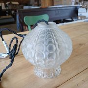 1 suspension/ baladeuse vintage en verre