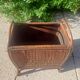 Rattan magazine rack