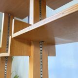 Bookcase on solid beech legs from the 80s