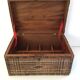Braided wicker malle