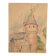 French school 20th century "The castle tower" watercolor