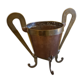 Old French Copper Champagne Cooler, from the early 1900s.
