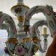 Old chandelier Capodimonte porcelain Italy 6 arms