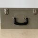 Suitcase, vintage upholstered box