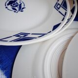 Set of 15 plates 21cm luneville model bastia