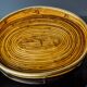 Rattan and brass tray, Italy, 1970