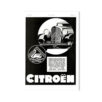 Vintage poster 30s Citroen