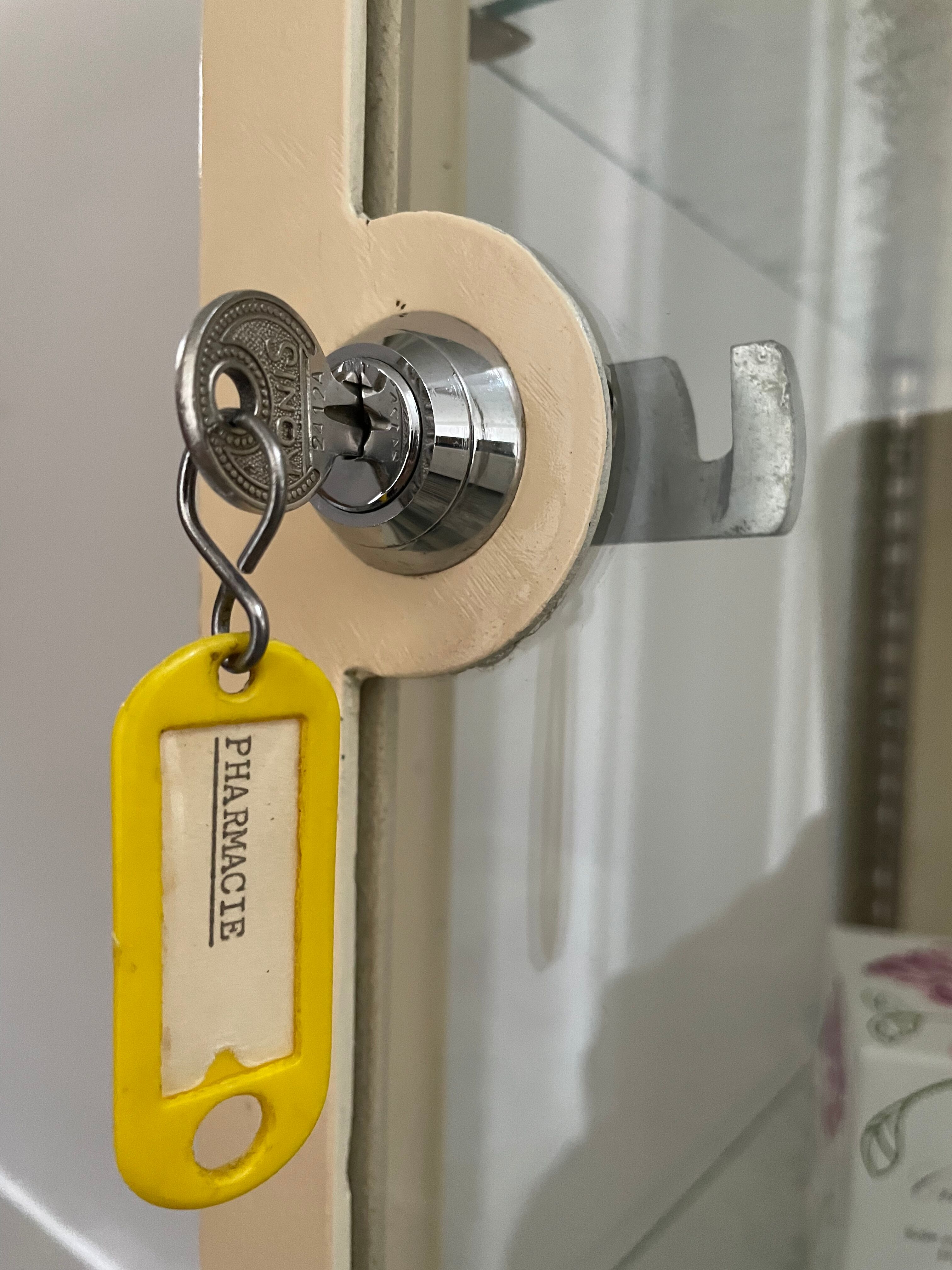 Former medical office showcase, circa 1950