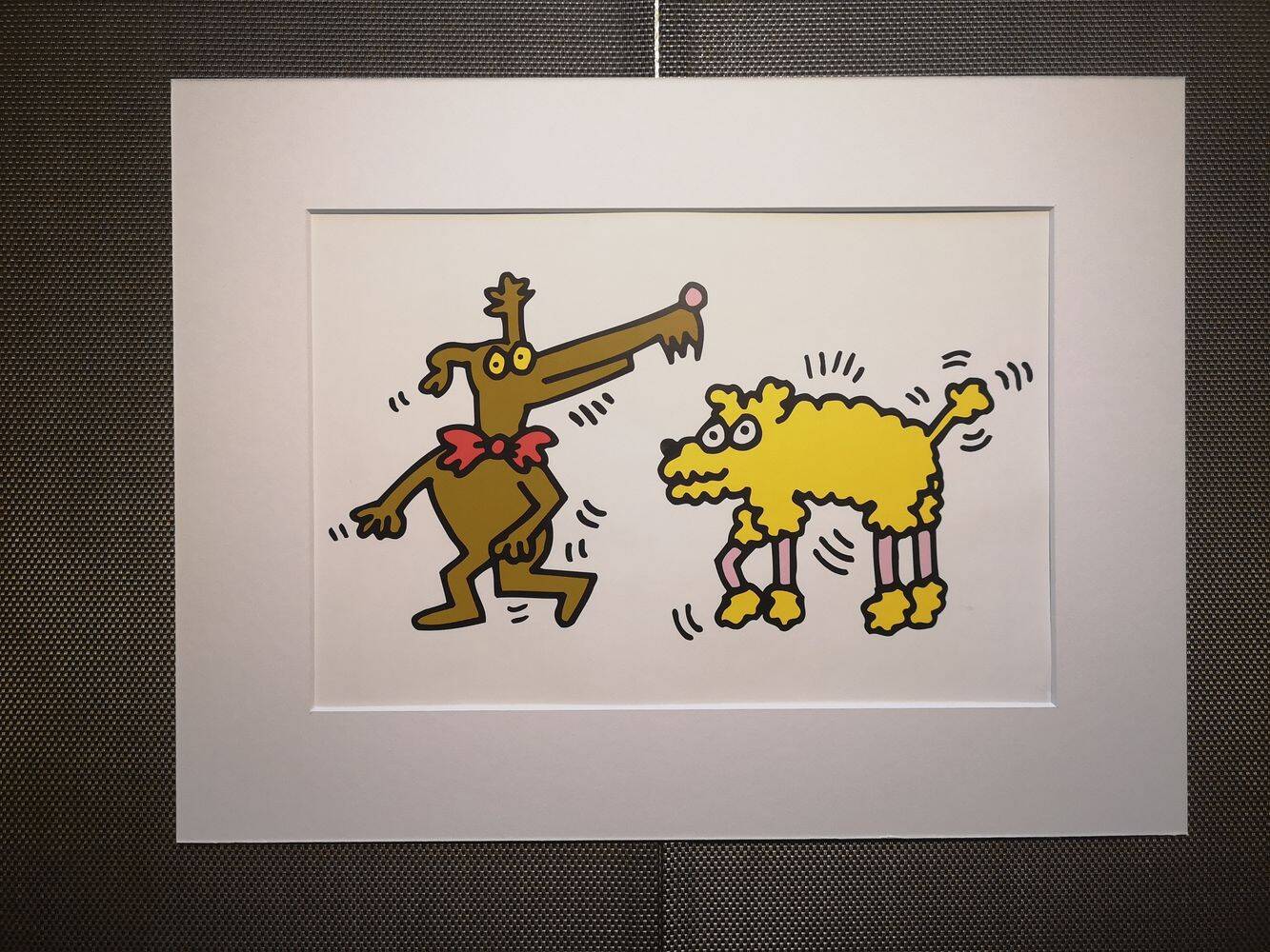 Illustration by Keith Haring - 'Animals' series - 9/12