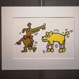 Illustration by Keith Haring - 'Animals' series - 9/12