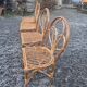 4 rattan chairs from the 1970s