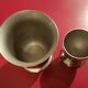 Cup and birth pewter egg Cup
