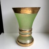 Green granita vase 60s