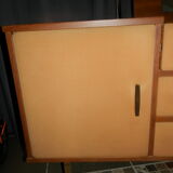 Coiffeuse de 1950 velours et palissandre