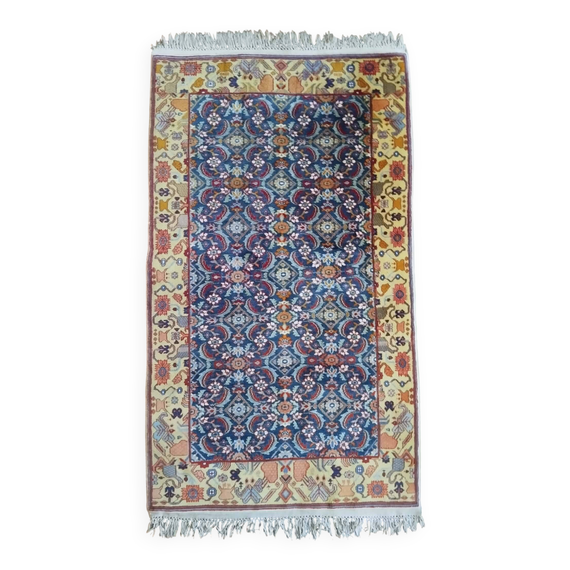 Handmade Indo Herati rug 157x90cm