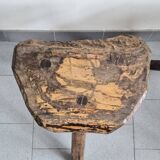 Pair of vintage brutalist stools from the 1970s.