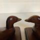 Pair of brass wood duck bookends