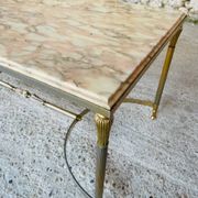Vintage marble and brass coffee table circa 60's