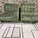 Pair of vintage velvet armchairs 1970"