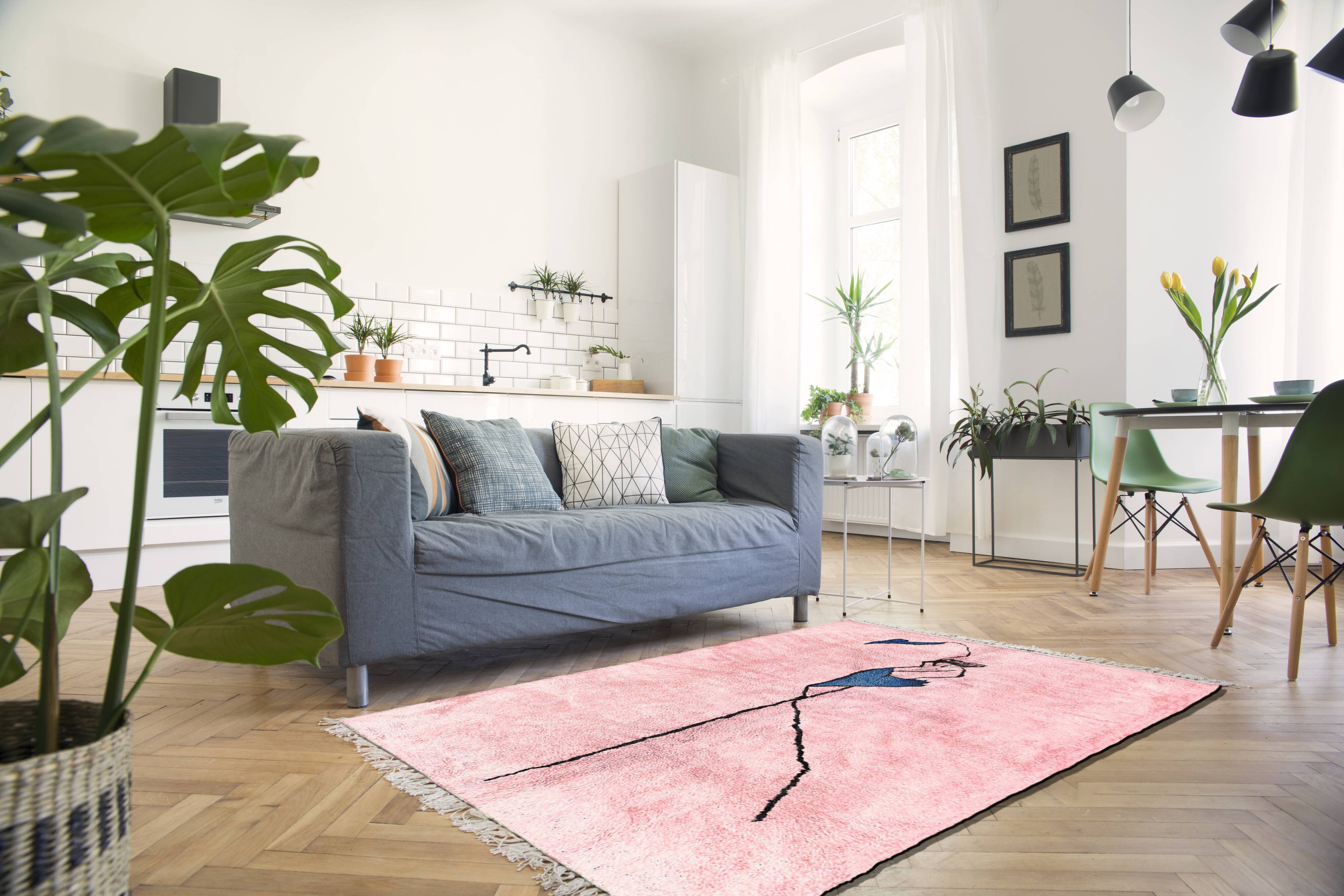 Modern Moroccan carpet 180x150cm