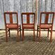 6 chaises René Gabriel d’époque reconstruction en hêtre et cp.