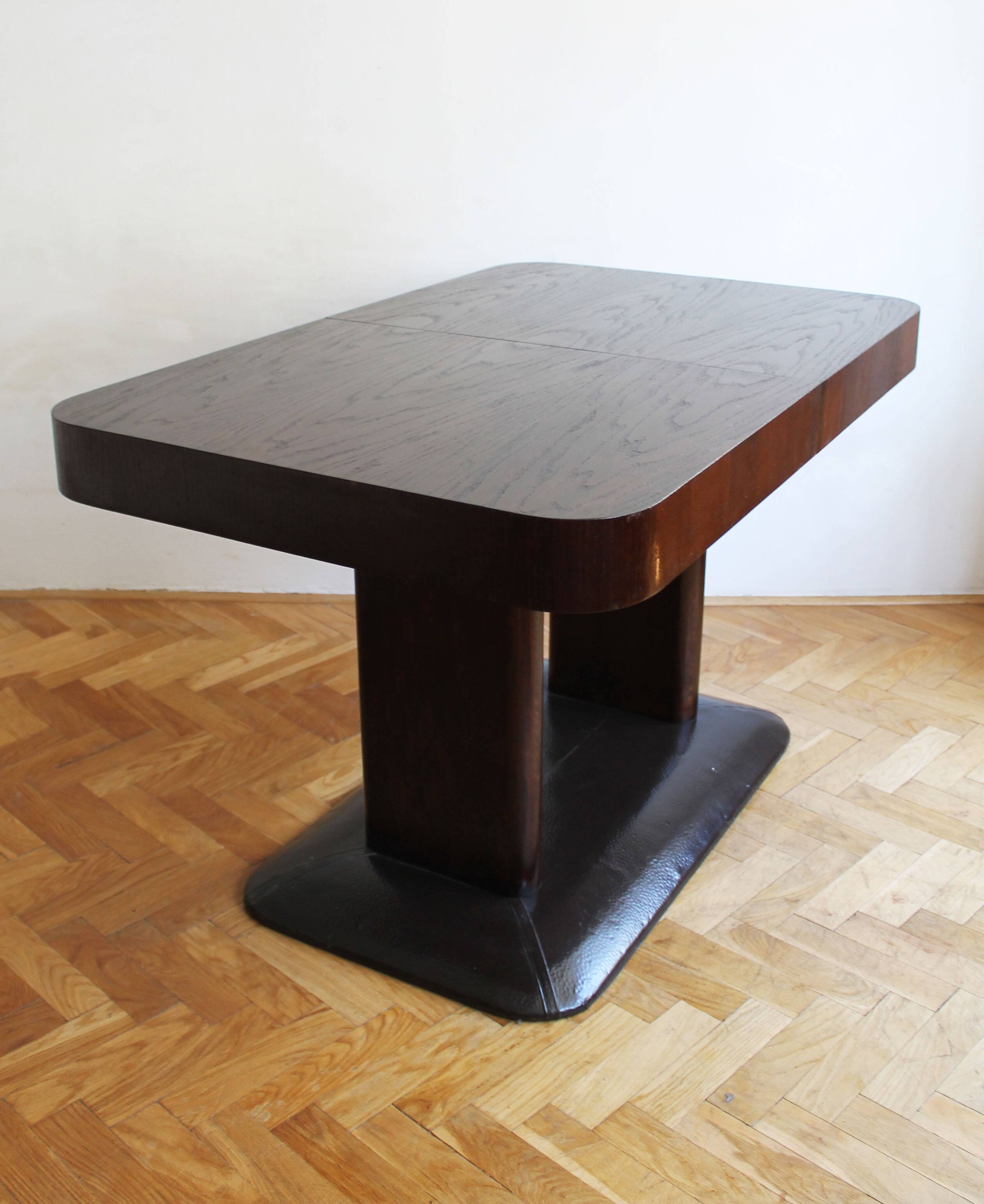 UP Brno Extendable Dining Table by Jindrich Halabala, 1930s