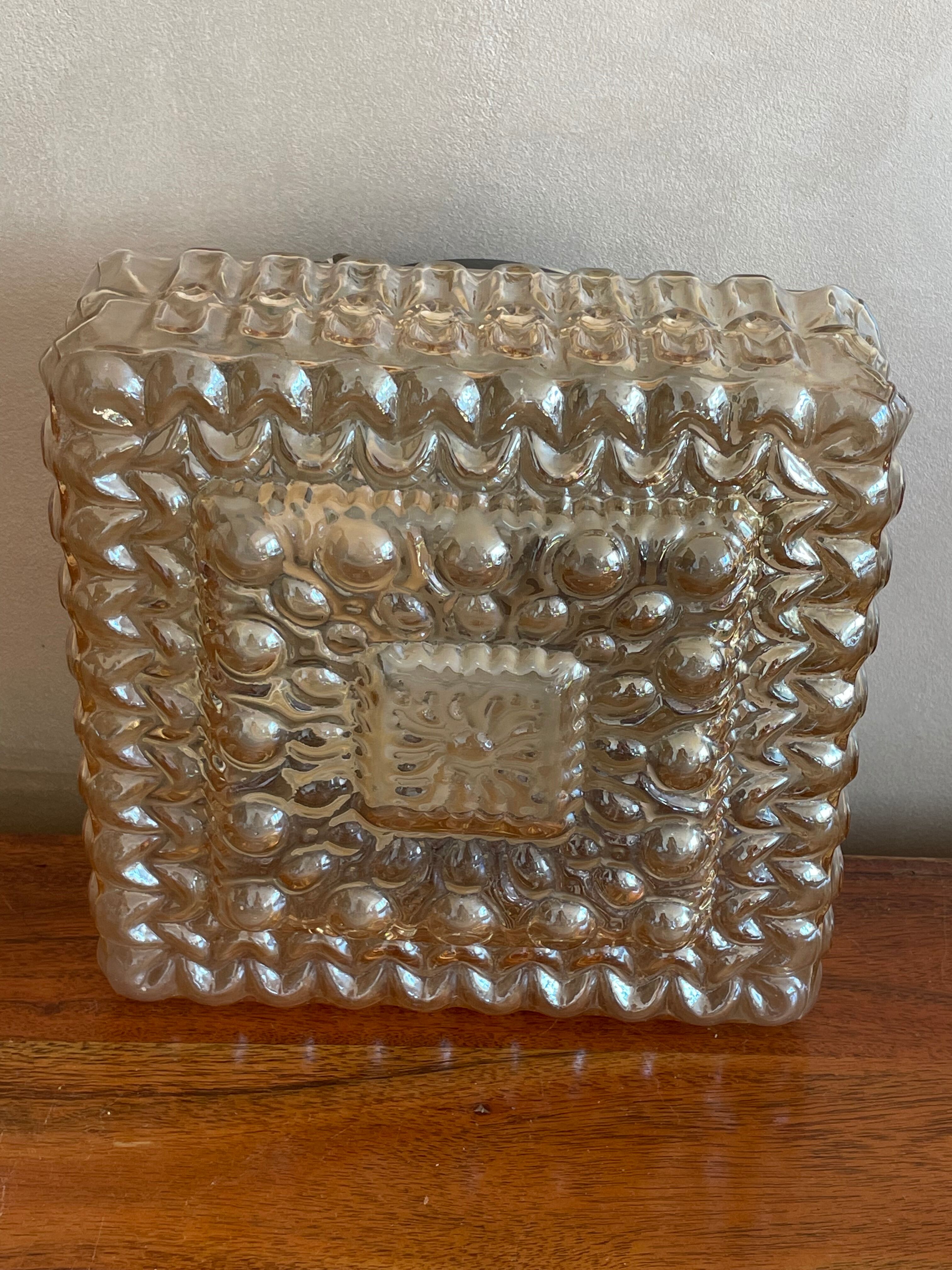 Champagne bubble glass wall lamp