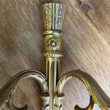 Pair of Louis XVI style bronze wall sconces – 2 arms