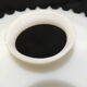 Pendant lamp Opaline white serrated / vintage / lampshade