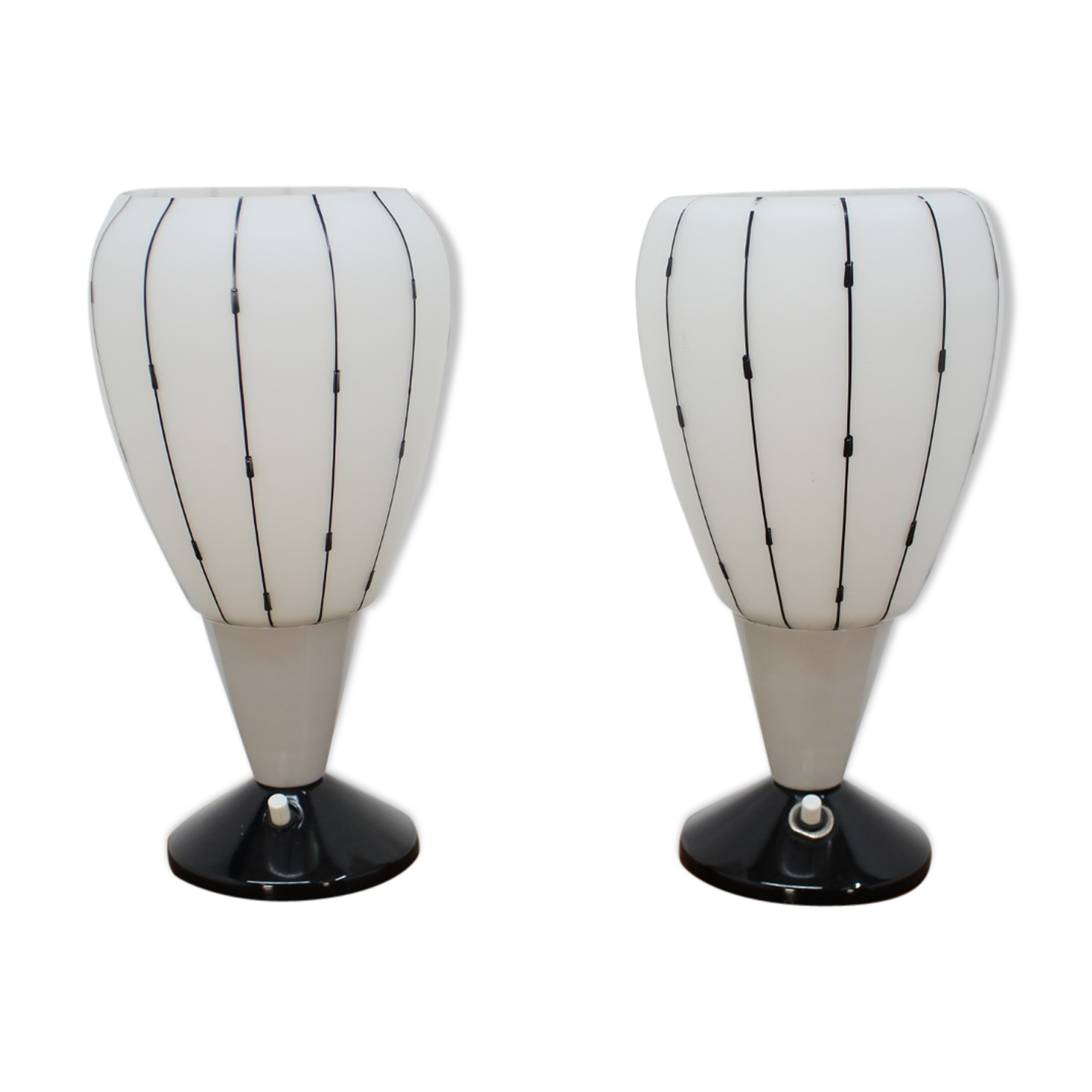 1950's set of two table lamps by Drukov