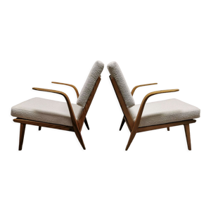 Fauteuils boucles en - milieu