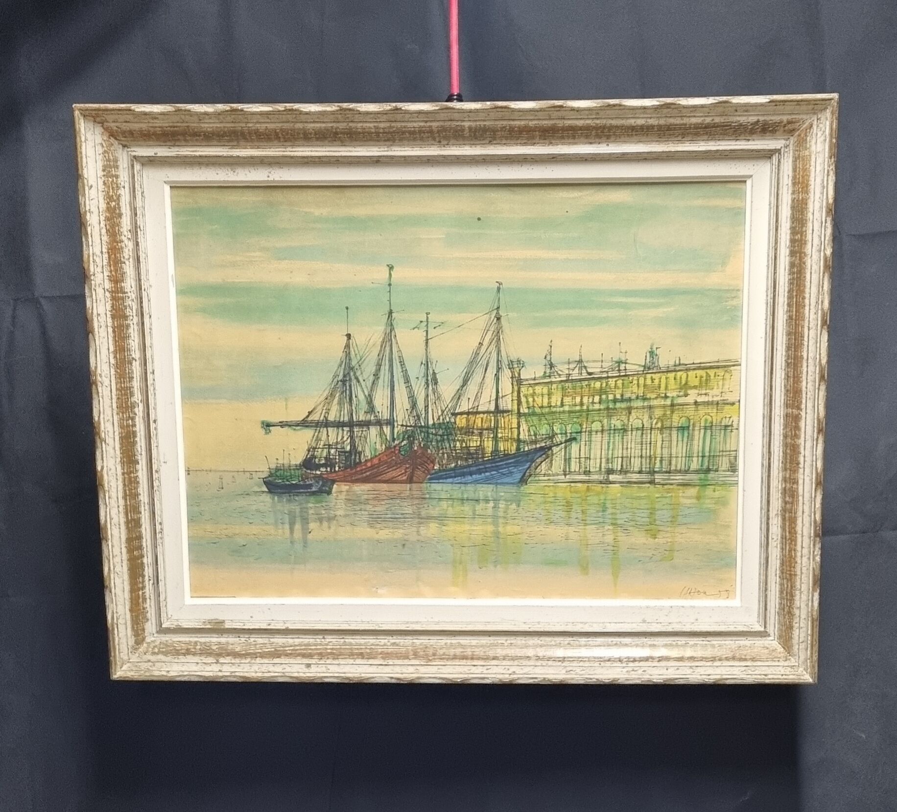 Tableau ancien Marine