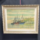 Tableau ancien Marine