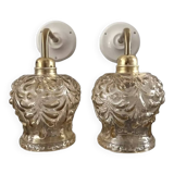 Pair of gold wall sconces