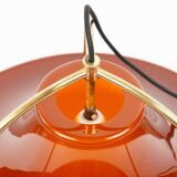Danish vintage pendant lamp Single by Jo Hammerborg, Fog & morup, 1977